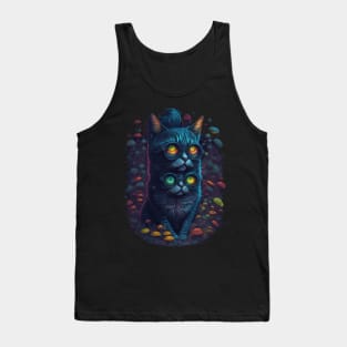 Cat Shirt - Techno Cat - Catsondrugs.com - #catlove #cats #cat #catsofinstagram #of #catlife #catlover #catstagram #catlovers #catoftheday #instagram Tank Top